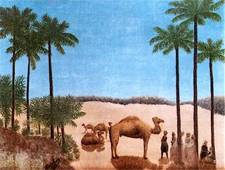 沙漠中的单峰骆驼