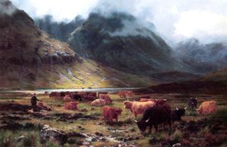 Highland Cattle in a Glen