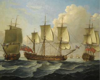 An East Indiaman in Three Positions