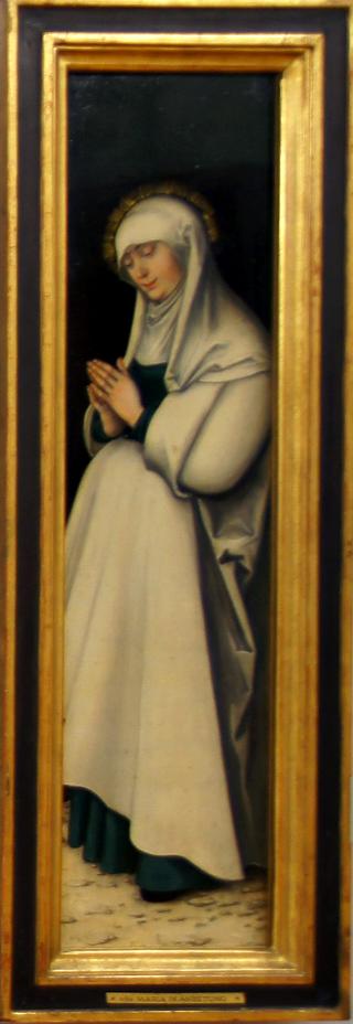 耶稣受难三联画-祈祷中的圣母（第五节）