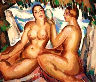 Bathers with Mirror