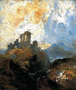 Mountain Landscape, Castle Ruins