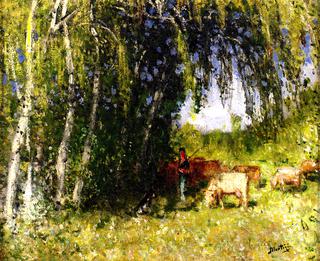 The Herd under the Birches in the Hollow