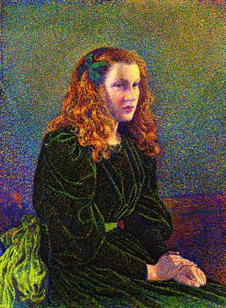 Young Woman in a Green Dress