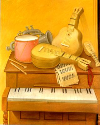 Still Life with Musical Instruments