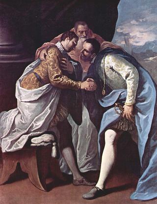 The Meeting of Popes Paul III, Francis I and Charles V
