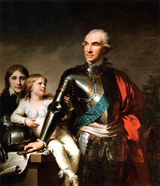 斯坦尼斯拉斯·费利克斯·波托基伯爵和他的两个儿子