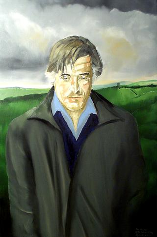 Portait of Poet Ted Hughes