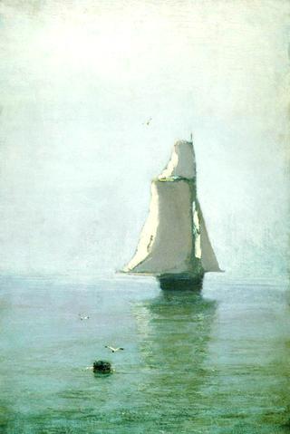 Seascape with Sailboat