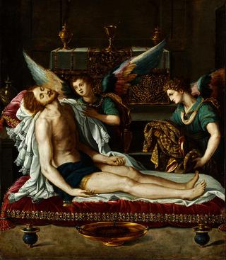 The Dead Christ with Two Angels
