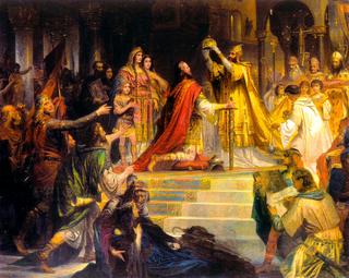 Charlemagne's coronation in 800