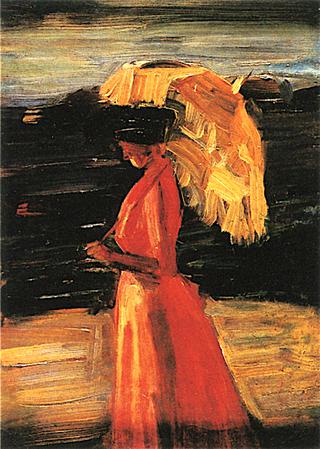 Lady with a Sunshade, Facing Left