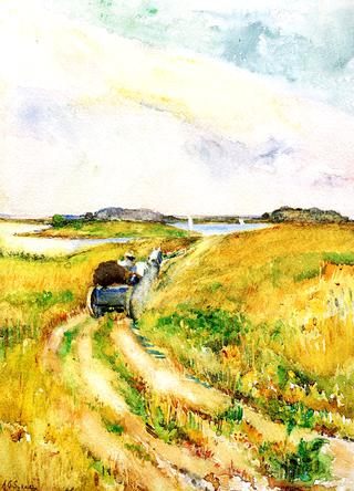 Cart on a Seaside Path