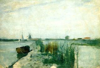 Scene along a Dutch River