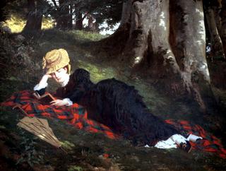 Reading Woman in the Forest