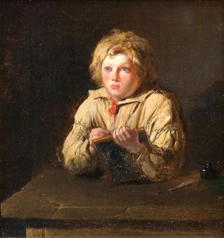 Boy Writing