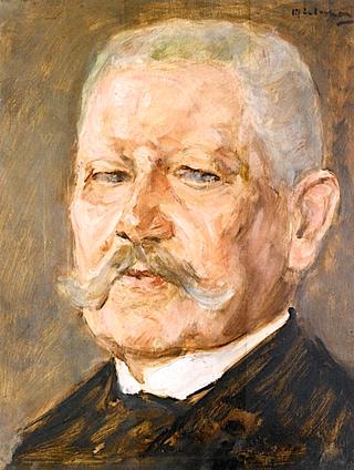 Portrait of Paul von Hindenburg - study