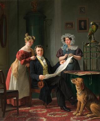 Surgeon Christian Fenegr with Wife and Daughter