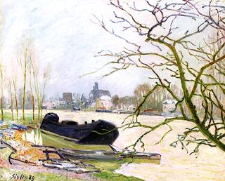 The Flood of the Loing at Moret