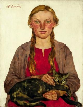 Girl with a Cat