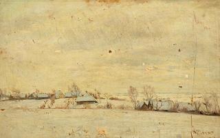 Winter Landscape with a Small Village