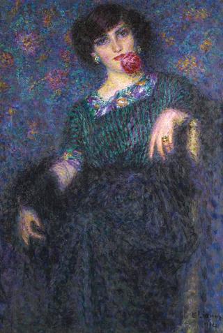 Lady with a rose