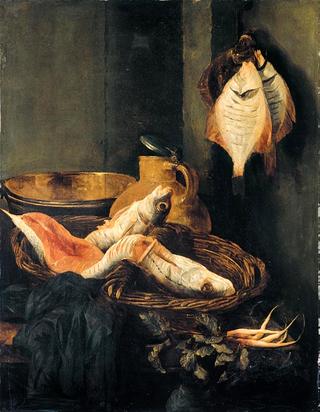 Still Life with Fish in Basket