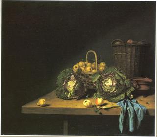 Still life with fruit and vegetables