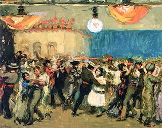 Spanish Costume Ball at the Art Student's League (study)