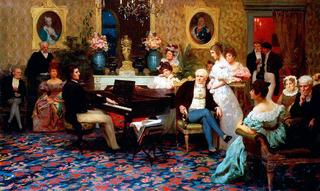 Chopin playing at Radzwill home