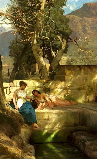 At the Spring - Roman bucolic