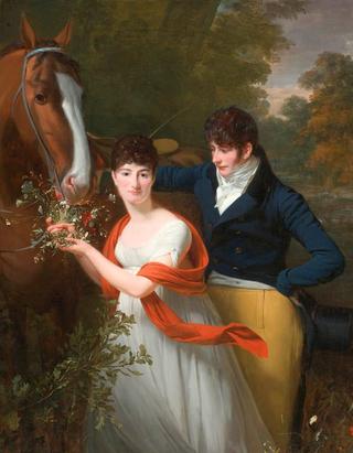 Portrait of Jean-Louis Gustave d'Hautefort and his Sister