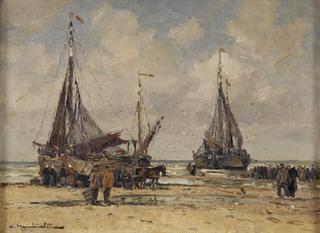 Unloading the fishing boats
