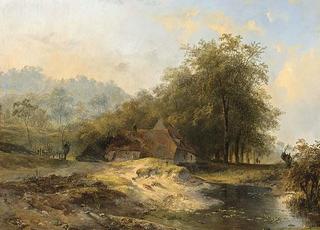 A Farm in Summer Landscape