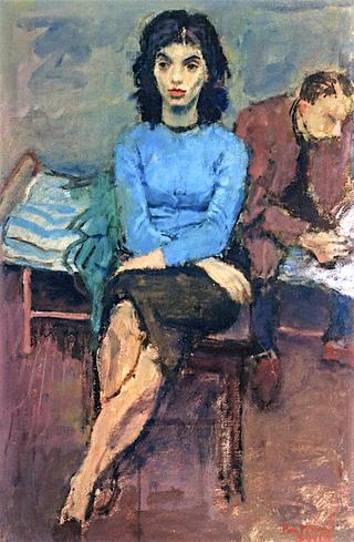 Lady in a Blue Blouse