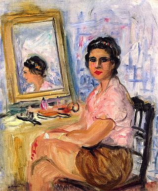 Brunette in front of a Mirror (Madame Barberis)