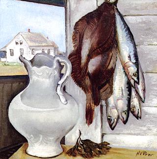Fish and White Pitcher