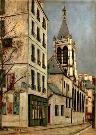 The Church of Saint Severin in Paris