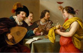 Musical company with Bacchus