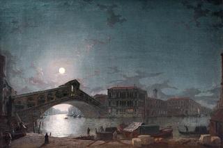 The Rialto Bridge, Venice, by Moonlight