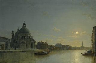 Venice, view of the Grand Canal with the Church of Santa Maria della Salute