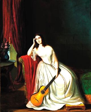 Lady with guitar