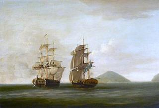 HMS 'Pearl' Capturing the 'Esperance', 30 September 1780