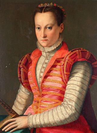 Portrait of woman with Lute