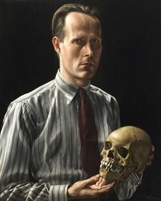 Self Portrait with Skull