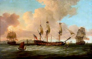 The East Indiaman 'Pitt' and Other Vessels