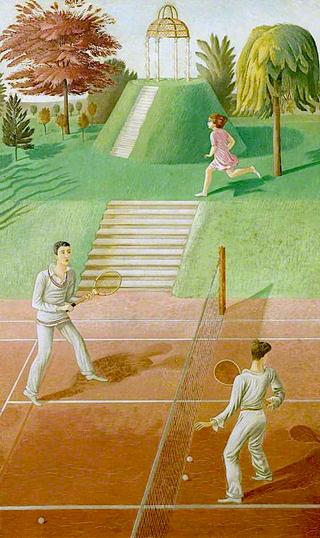 Tennis (triptych, centre panel)