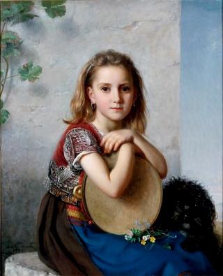 Portrait of a young gypsy girl