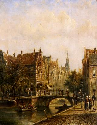 A Dutch canal scene