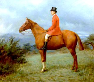Francis Alexander Wolryche-Whitmore, on the Chestnut Horse, 'Whitelegs'